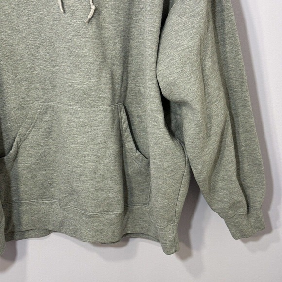 Jansport Sweatshirt Men Size XXL Gray Hooded Long Sleeve Pull-on Kangaroo Pocket - Picture 9 of 13